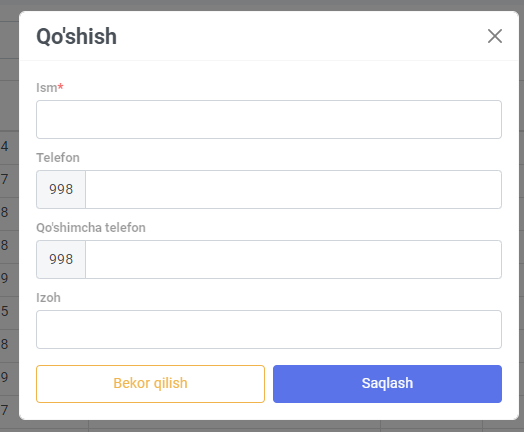 Customer add